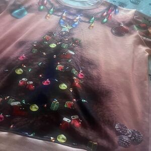 Festive Christmas Tree Graphic Sweatshirt